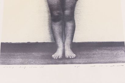 NODA Tetsuya (1940) "Fillette", XXe, impression, numérotée [38/600], 78x42,5 cm [piqûres...