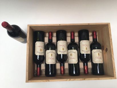 BORDEAUX (PAUILLAC) rouge, Château La Fon du Berger 2003, sept bouteilles dans leur...