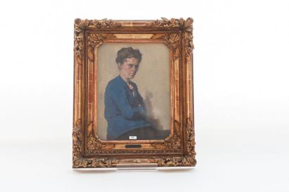 VAN LOOY Jan (1882-1971) "Mère de l'artiste", [19]47, huile sur panneau, signée et...