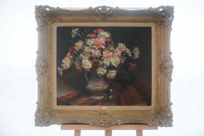 GAUDFROY Fernand (1885-1964) "Bouquet", 1946, huile sur toile, signée et datée en...
