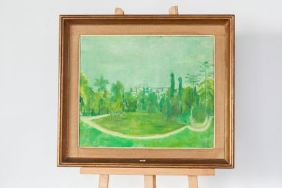 WYCKAERT Maurice (1923-1996) "Parc", XXe, huile sur toile, signée en bas à droite,...