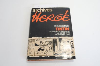 null "Archives Hergé", Casterman, 1973, dédicacé [usures et altérations notamment...