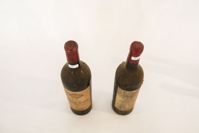 BORDEAUX (POMEROL) Rouge, Château Tristan 1947, deux bouteilles [haut/mi-épaule,...