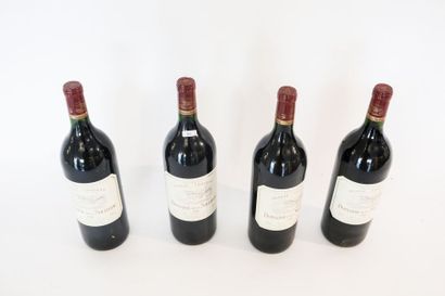 BORDEAUX (PESSAC-LÉOGNAN) Rouge, Domaine de La Solitude 1999, quatre magnums.