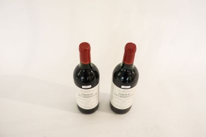 BORDEAUX (PREMIÈRES-CÔTES-DE-BLAYE) Rouge, Château La Cassidouce 1992, deux bouteilles...