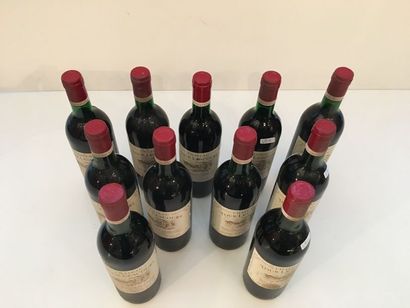 BORDEAUX (Saint-Emilion - Grand Cru) Rouge, Château Tour Lescours 1988, onze bouteilles...