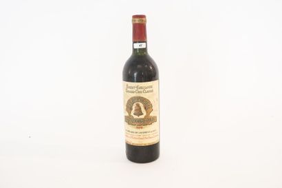 BORDEAUX (SAINT-ÉMILION) Rouge, Château l'Angélus, grand cru classé 1978, une bouteille...