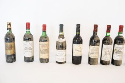 null Lot, treize bouteilles :

- BORDEAUX, rouge, Château Les Gauthiers 1999, une...