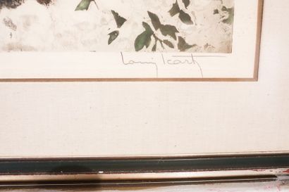 ICART Louis (1888-1950) "Élégante", début XXe, eau-forte/aquatinte polychrome, signée...