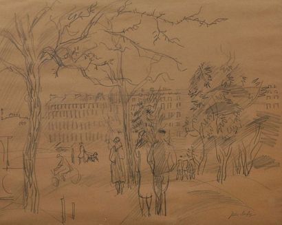 null JEAN DUFY (1888-1964)

Promeneurs dans un parc

Mine de plomb sur papier, cachet...