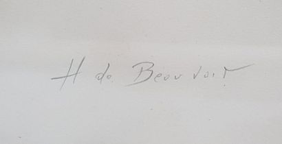 null Hélène de BEAUVOIR (1910-2001)

Nu au chat

Aquarelle sur papier, signée en...