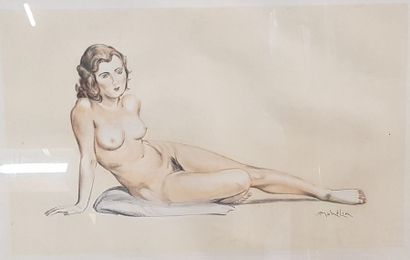 null "ROBERT MAHELIN (1889-1968)

Nu allongé

Lithographie

32 x 50 cm à vue