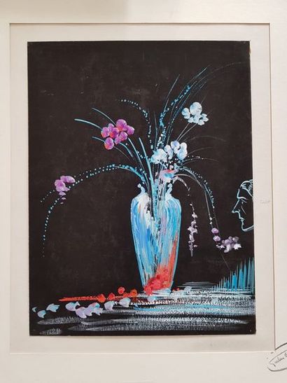 null Gustave BOURGOGNE (1888-1968)

Bouquet de fleurs au profil gauche

Gouache sur...