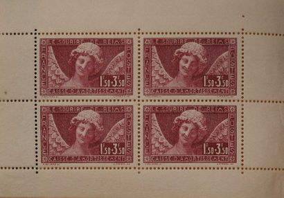 null Six stamp files: France stamp period SM including Orphans 1st, 2nd and 3rd series,...