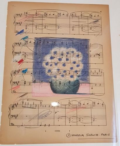 null SCHLOTE Wilhem, born in 1946.



Score of music printed and decorated with a...