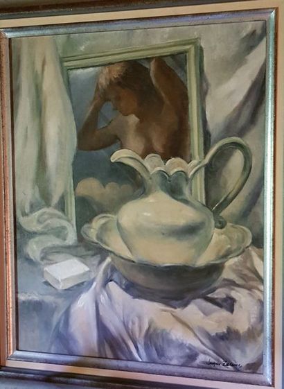 null ZUCCAIRE Jacques, 1909-2006.



Oil on canvas.

"Naked in the toilet"

Signed...