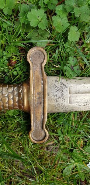null Infantry sword.



Manufacture of KLINGENTHAL.

Se AR BJ.



August 1831.

Without...