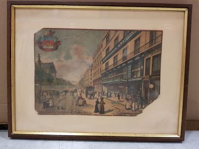 null "BRAILLON HOUSE"

Supervised advertisement / chromolithography: "At Les Halles...