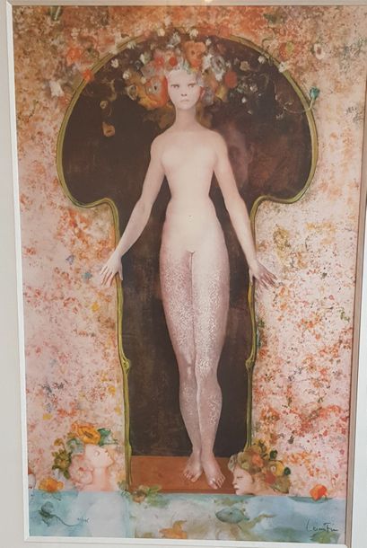 null Leonor FINI (1907-1996)

Woman in bloom, lithograph signed on the lower right...