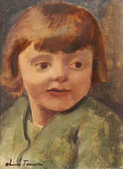 null Henri-Olive TAMARI (1898 - 1980)

Portrait d'une fillette à la blouse verte

Huile...