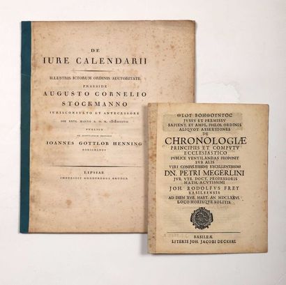 null FREY, Johann Rudolf. De Chronologiæ principiis et compvto ecclesiastico…, Basle...