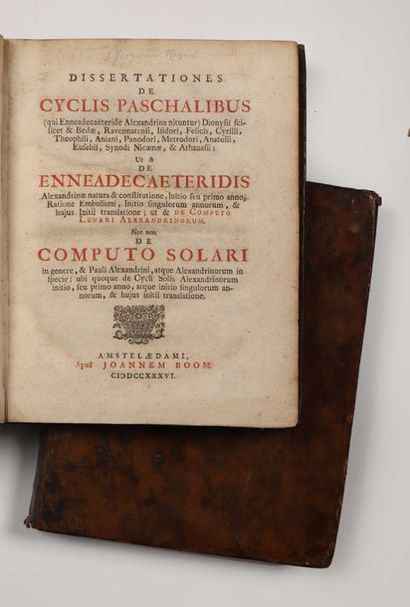 null [HAGEN, Johannes van der]. Dissertationes de Cyclis paschalibus… ut & de Enneadecaeteridis...