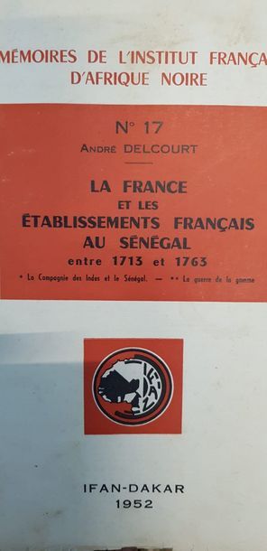 null "Mémoires de l’Institut Français d’Afrique Noire, N° 17,20,21, 25, 32 et 37....