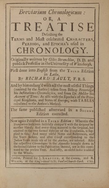 null SALMON, Thomas. The Chronological Historian containing a regular Account of...