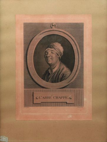 null Jean Chappe d’Auteroche (1728-1769)
Portrait en médaillon signé ‘Frédou pinx’,...