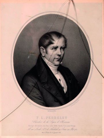 F. L. Perrelet (1781-1854).
Portrait lithographié...