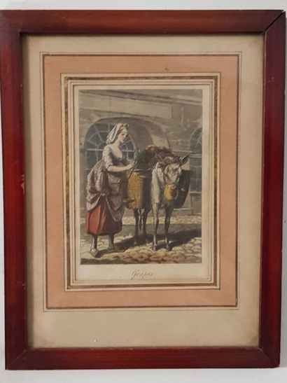 null "Professions

A suite of six English prints enhanced with watercolour and/or...