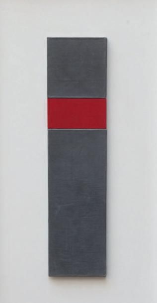 Antoine PERROT Relief, Etude 1987 Plomb et bois 32 x 62 cm