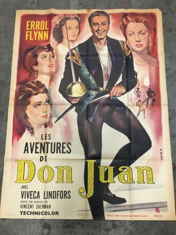 null Ensemble de plus de 70 affiches de cinéma des années 50 à 2000.
Affiches originales...