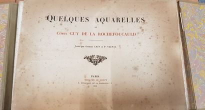 null "Georges CAIM et P. VIGNAL, 
« Quelques aquarelles du comte Guy de la ROCHEFOUCAULD, »...