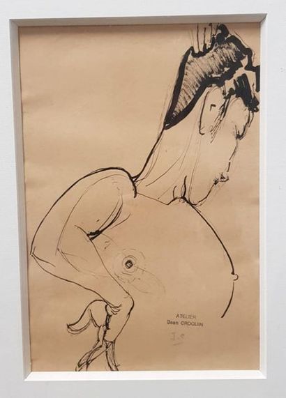JEAN CROQUIN (1929)
Woman with bun in profile,...