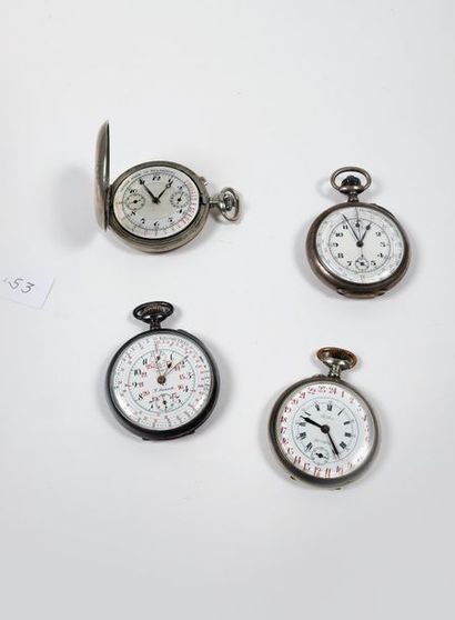 null Two 60-kilometre tachometers, one in silver and one signed 'Auricoste' in fine...