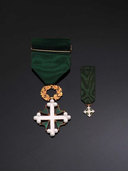 null ITALIE. Ordre de Saint Maurice et Saint Lazare. Croix d’officier du 1er type...