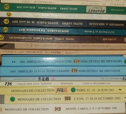 null FRENCH COINS. Lot of about 15 important V.P. catalogues mainly on French coins...