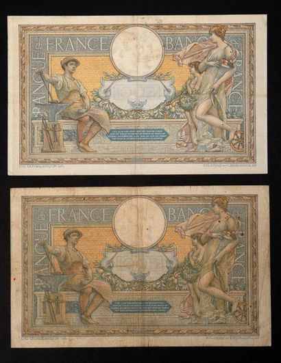 null –Idem-. Lot de 2 autres billets de 1909 (30.3 et 6.1). F 22/2. Presque TTB et...