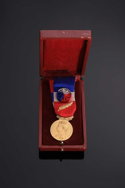 null MINISTERE de l’INTERIEUR. Médaille d’Honneur du Travail. Médaille en or (3°...