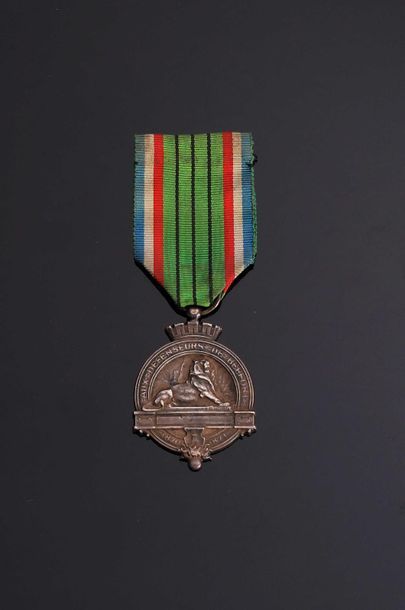 null -IDEM-. Medal of the Defenders of Belfort. Uniface medal (35 mm) in silver bronze,...