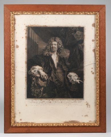null Estampe d'après Martin VAN DEN BAUGART, gravée par gérard EDELINCK (1640-1707)...