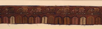 null Textile fragment 
Important band with stylised animal and geometric motifs.
Ica-Chincha...