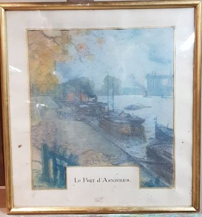 null Henry RAPIN (1873-1939)

Le port d’Asnières 

Pastel sur papier signé en bas...