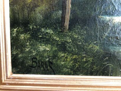 null BARAT (?)

L'étang 

Huile sur toile, signée en bas à gauche 

33 x 41,3 cm

Craquelures,...