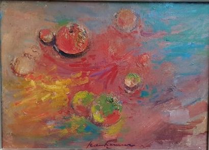 null Jean BRENNER (1937-2009)

Nature morte aux pommes 

Huile sur toile signée en...