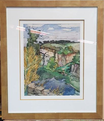 null Joseph STANY-GAUTHIER (1883-1969)

Paysage fantastique aux environs du Buron...