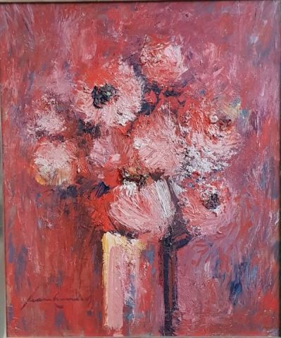 null Jean BRENNER (1937-2009)

Bouquet de fleurs flamboyant 

Panneau signé en bas...