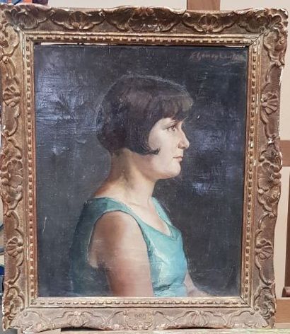 null Anne-Fanny GENEY-LAUKENS (1875-1966)

Portrait de femme de profil à la robe...