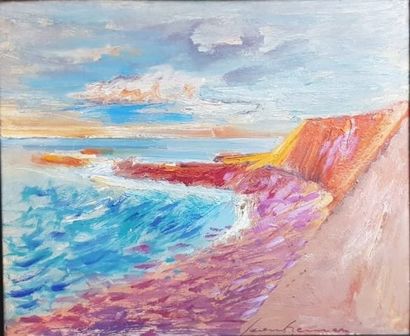 null Jean BRENNER (1937-2009)

La falaise rouge, Pays-Basque

Huile sur isorel signée...